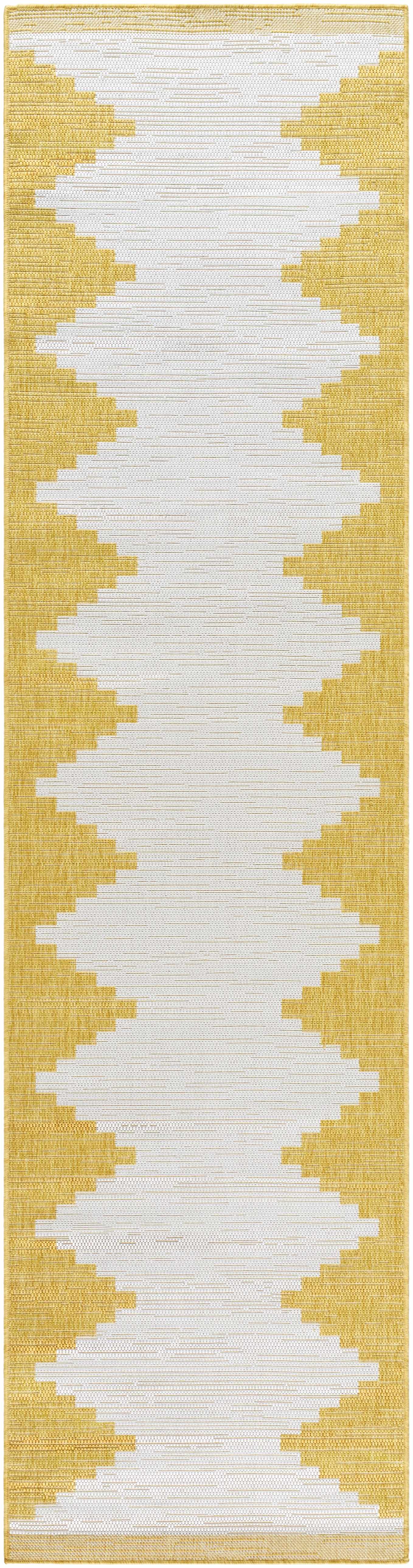Tapis d'extérieur jaune Djugun
