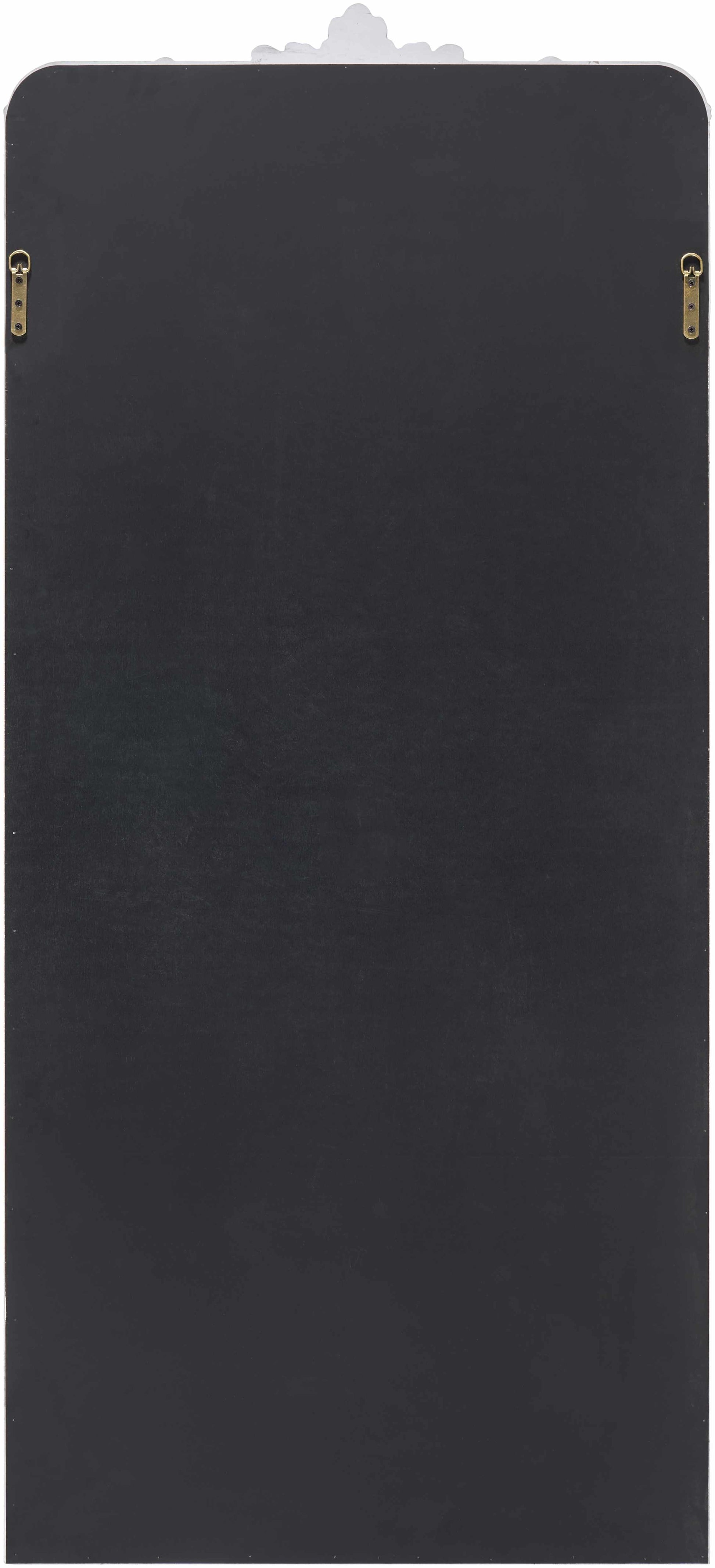 Silver Gray Frame 66’’ Rectangle Wall Mirror - 66’’H x 30’’W x 2’’D Arch/Crowned Top - Boutique Rugs