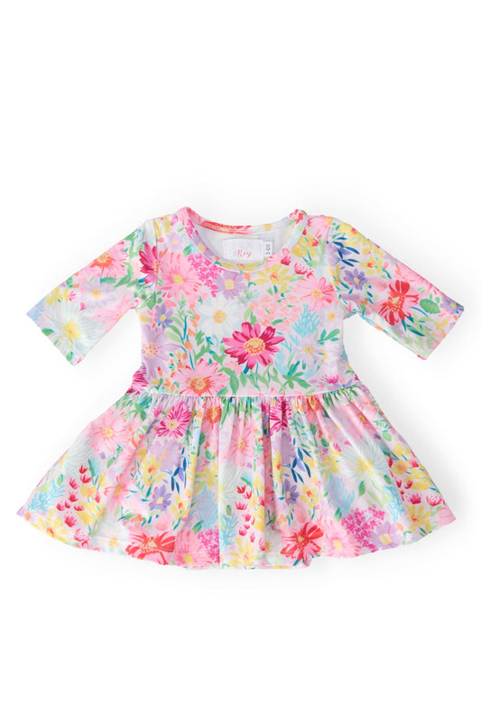 Field of Flowers 3/4 Twirl Bodysuit - Mila & Rose ®