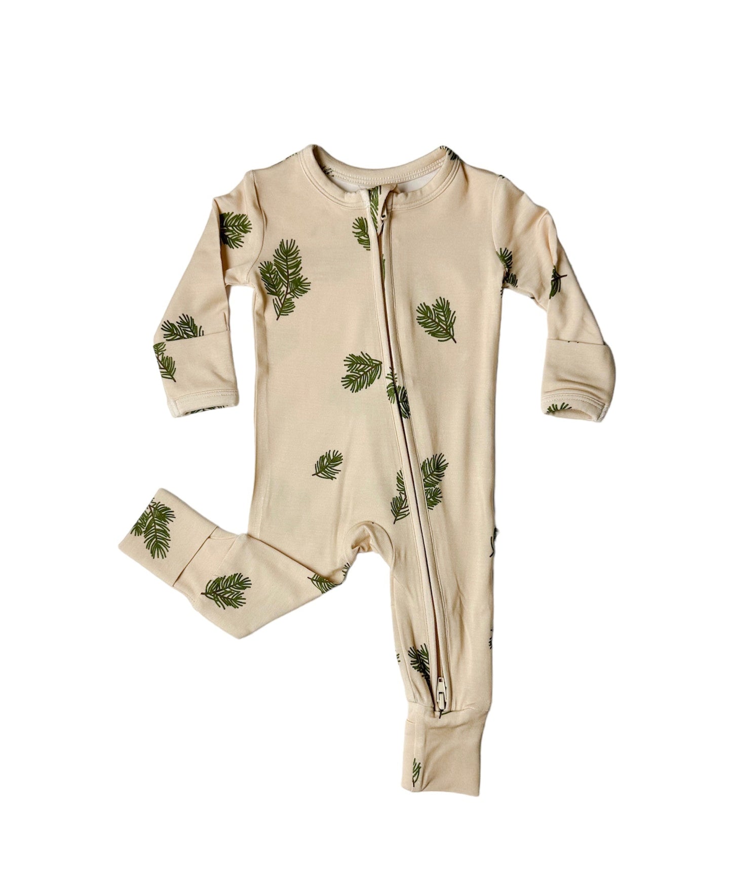 Christmas Pine | Bamboo Zip Romper