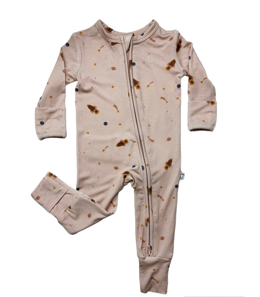 Rocketship | Bamboo Zip Romper