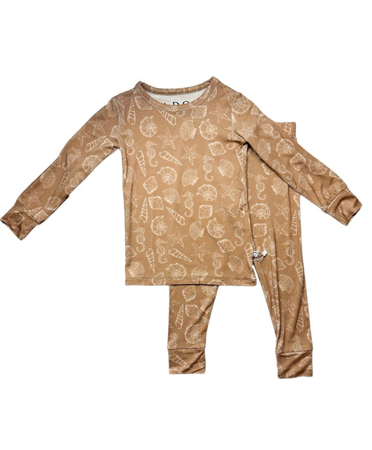 Summertime Seashell | Bamboo Two Piece Pajama