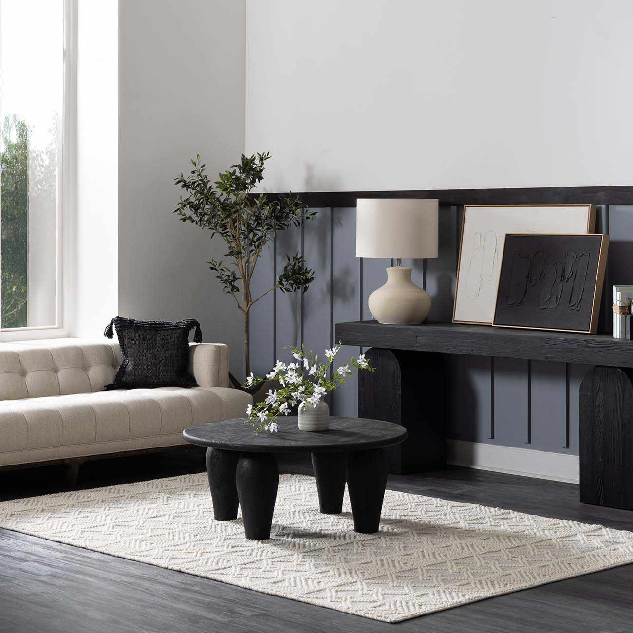 Ginter Handmade Beige Wool Rug - Clearance - Boutique Rugs