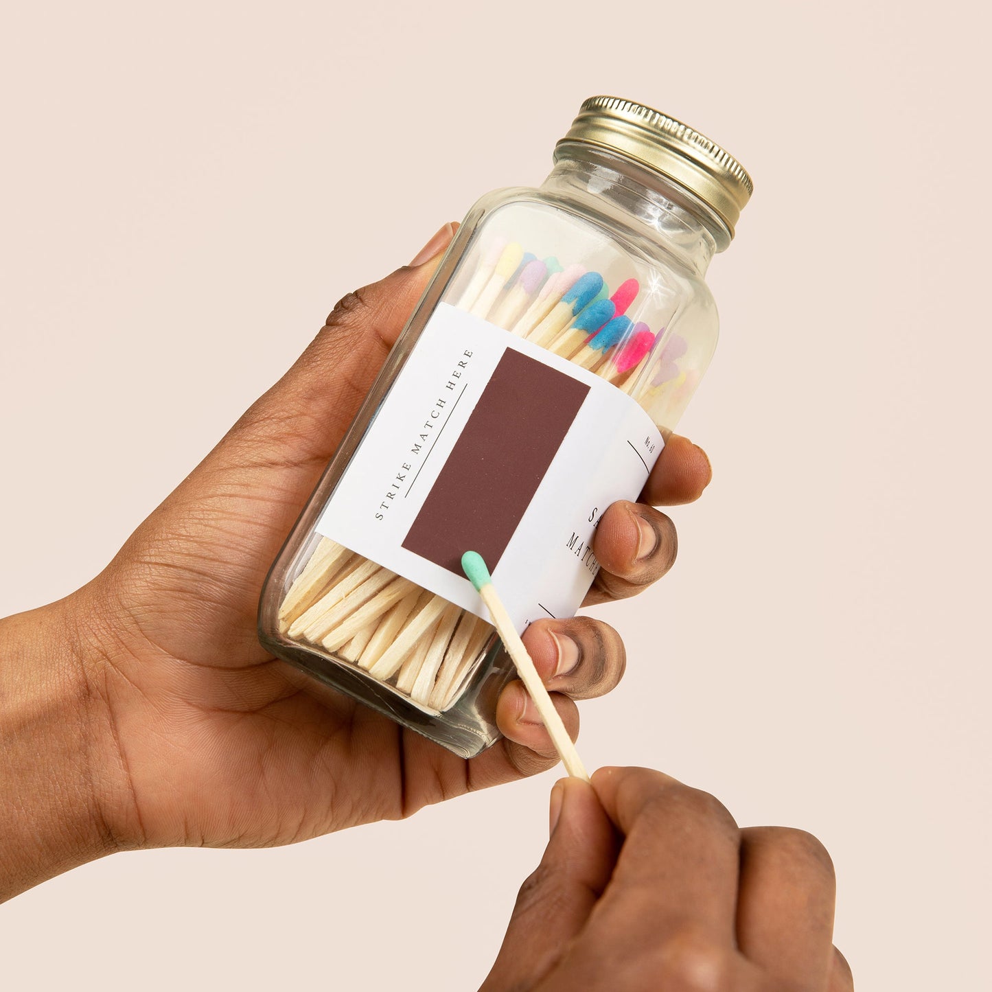 Multicolor Rainbow Safety Matches - 60 Count 3.75’’ - Sweet Water Decor