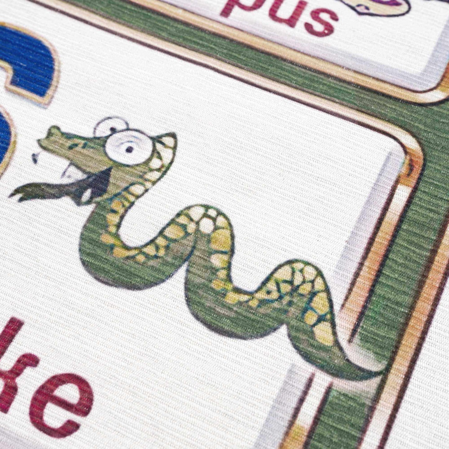 Osric Colorful Alphabet Washable Kids Rug - 5’3’’ x 7’3’’ Rectangle - Boutique Rugs