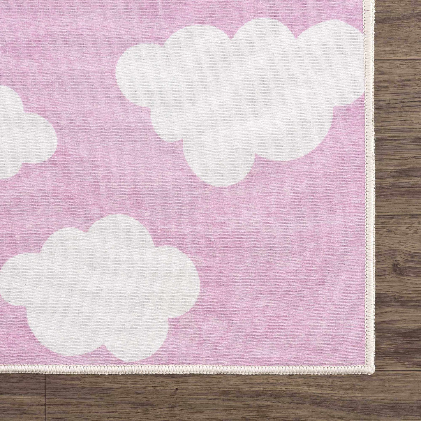 Nizar Pink Cloud Washable Kids Rug - Boutique Rugs