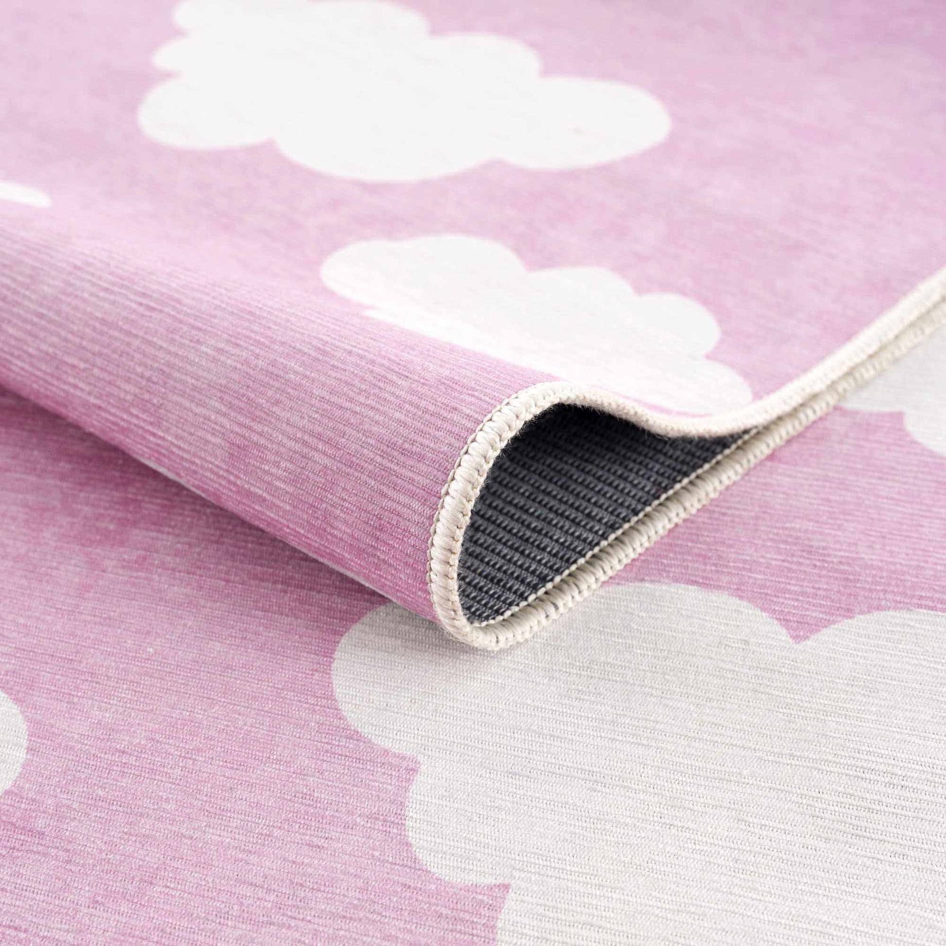 Nizar Pink Cloud Washable Kids Rug - Boutique Rugs