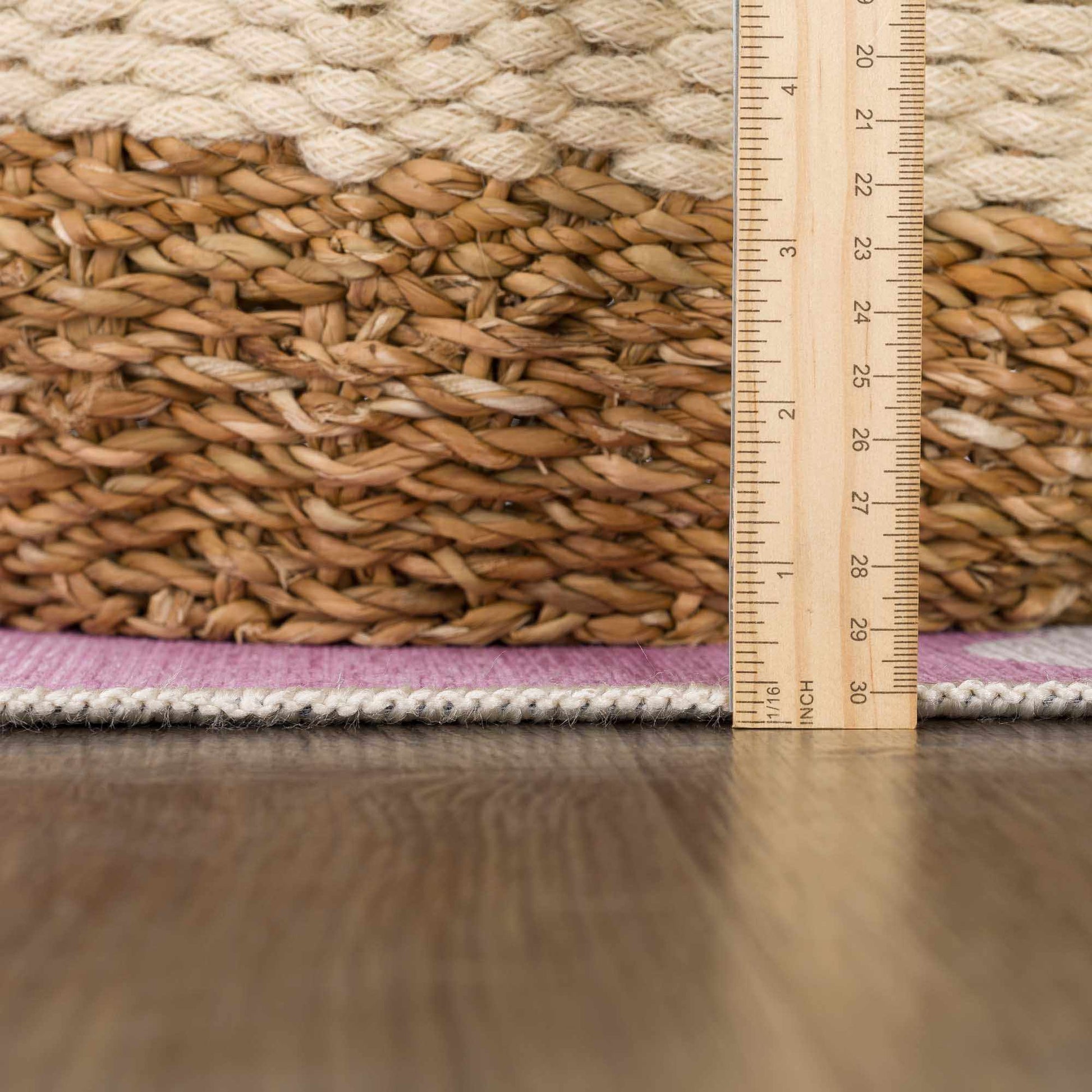 Nizar Pink Cloud Washable Kids Rug - Boutique Rugs