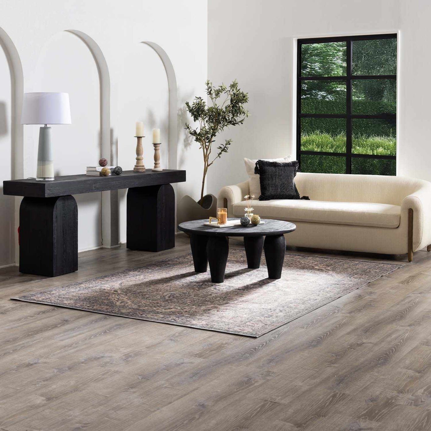 Dusty Sage Washable Persian Rug - Boutique Rugs