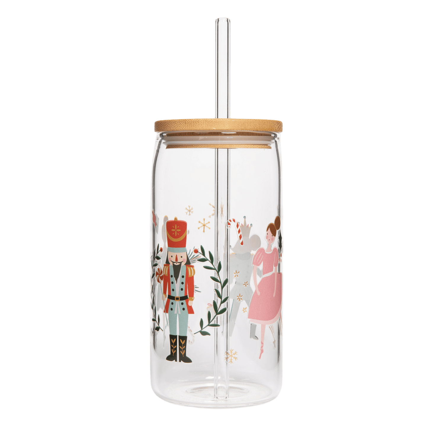 Nutcracker Can Glass - 17 oz