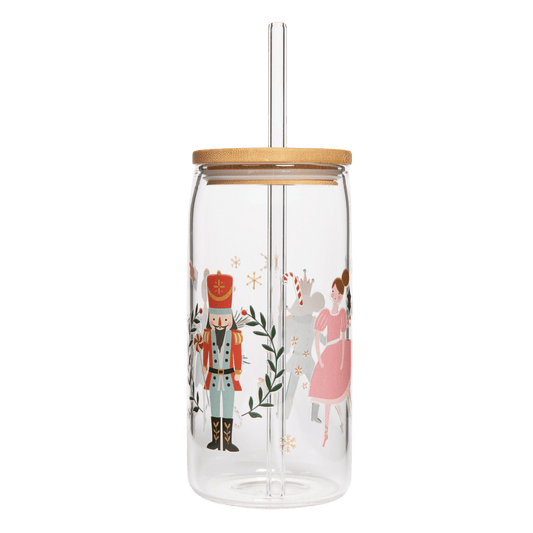 Nutcracker Can Glass - 17 oz