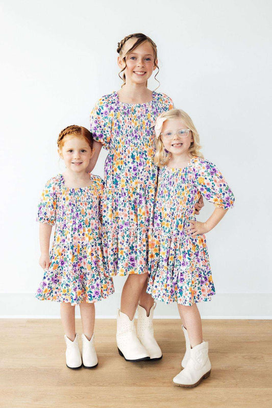 Garden Groove Smocked Ruffle Dress - Mila & Rose ®