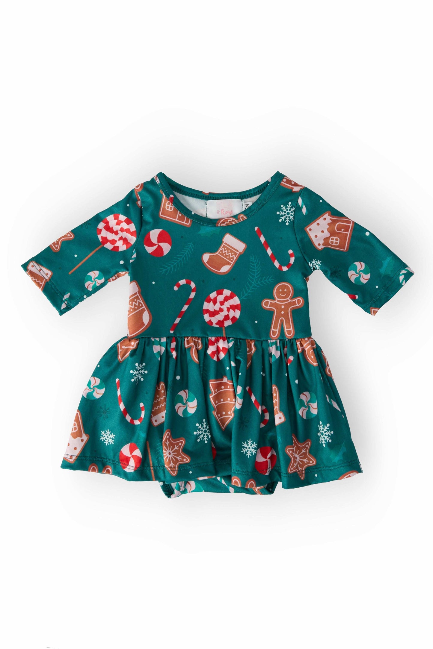 Gingerbread House Baby Bodysuit Outfit for Christmas - Mila & Rose ®