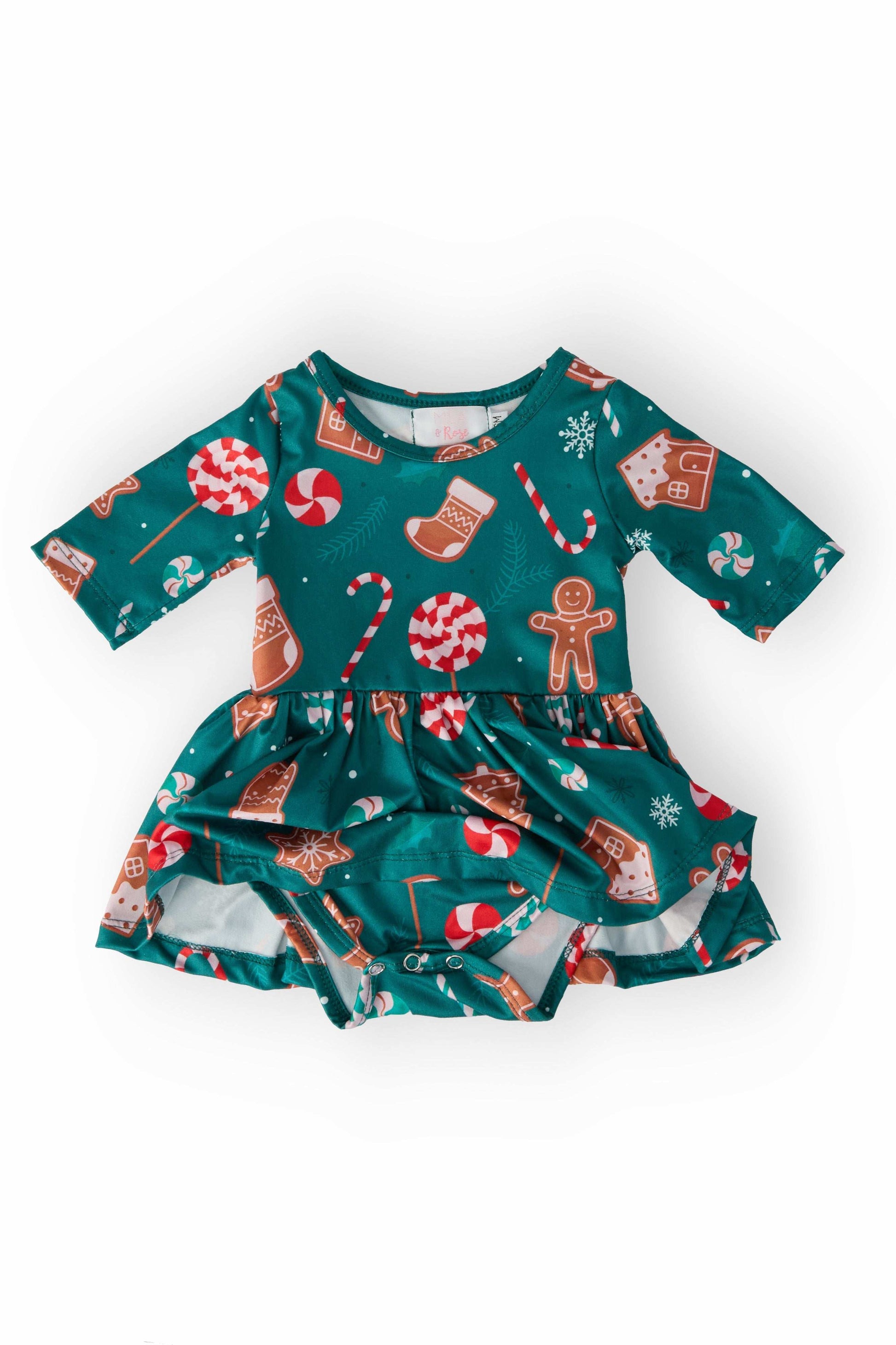 Gingerbread House Baby Bodysuit Outfit for Christmas - Mila & Rose ®