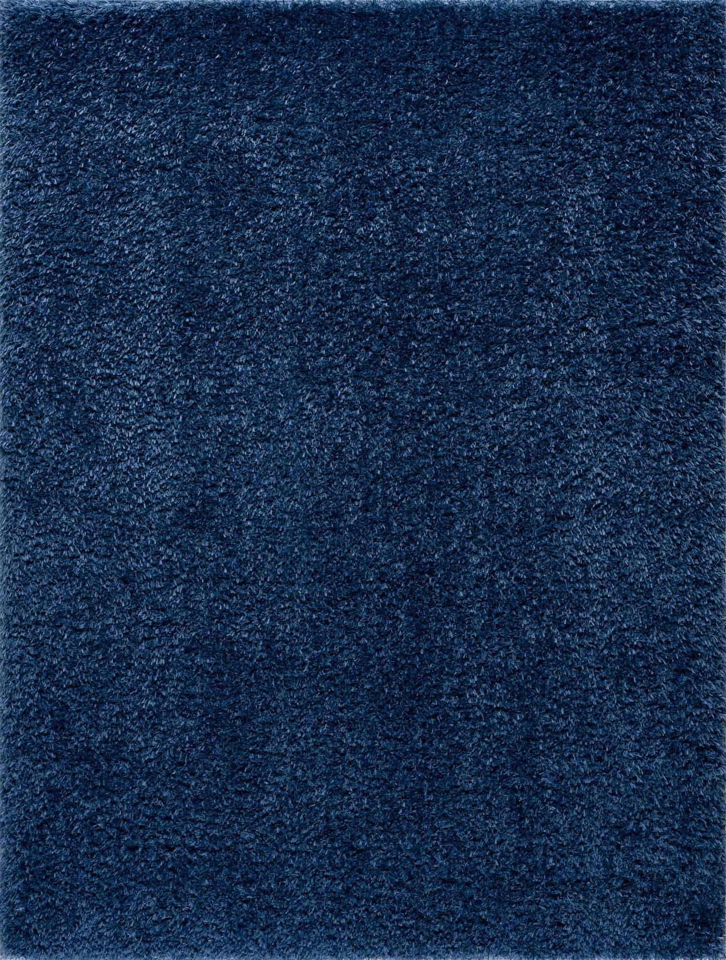 Faina Solid Dark Blue Shag Rug Washable - Boutique Rugs