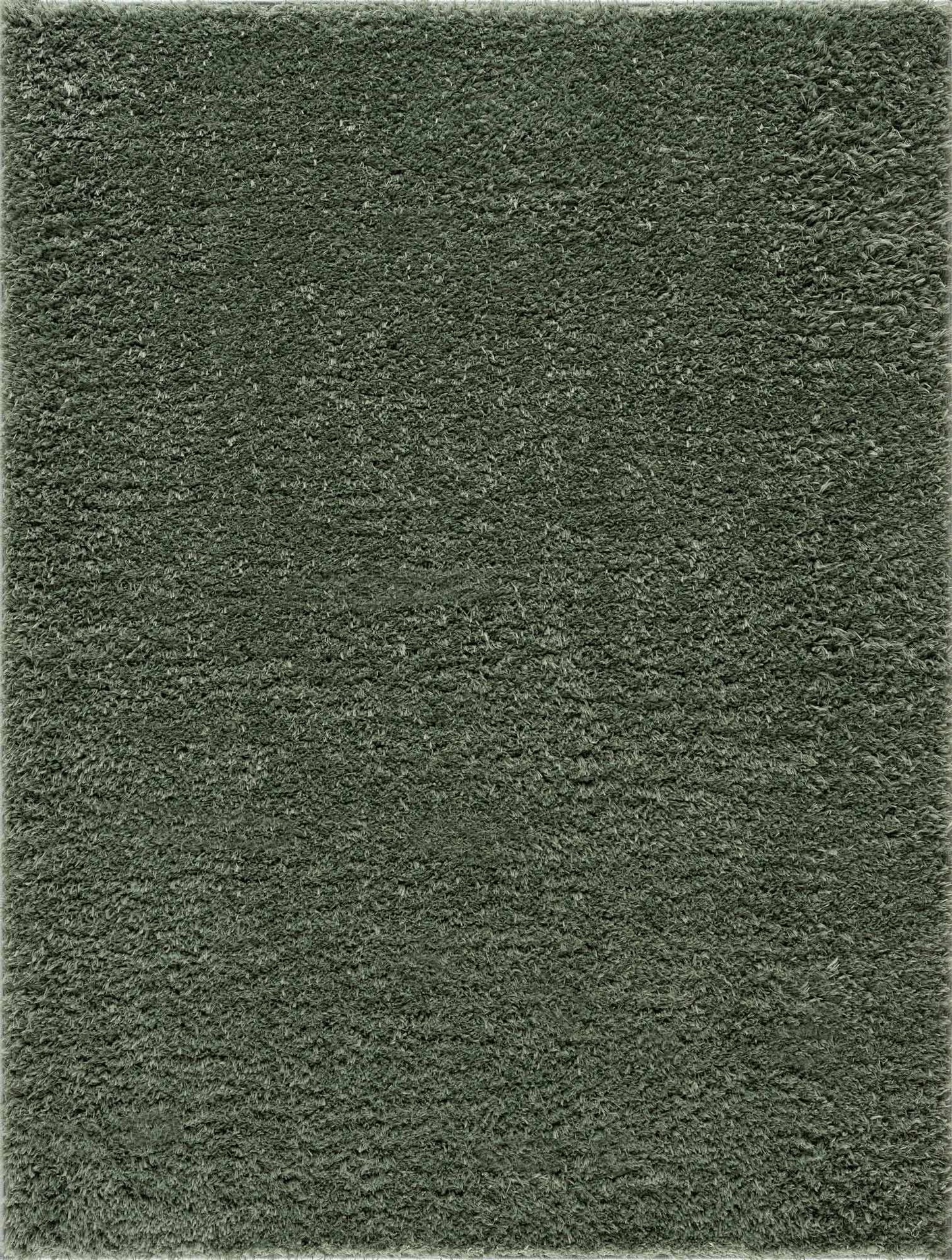 Faina Solid Green Shag Rug Washable - Boutique Rugs