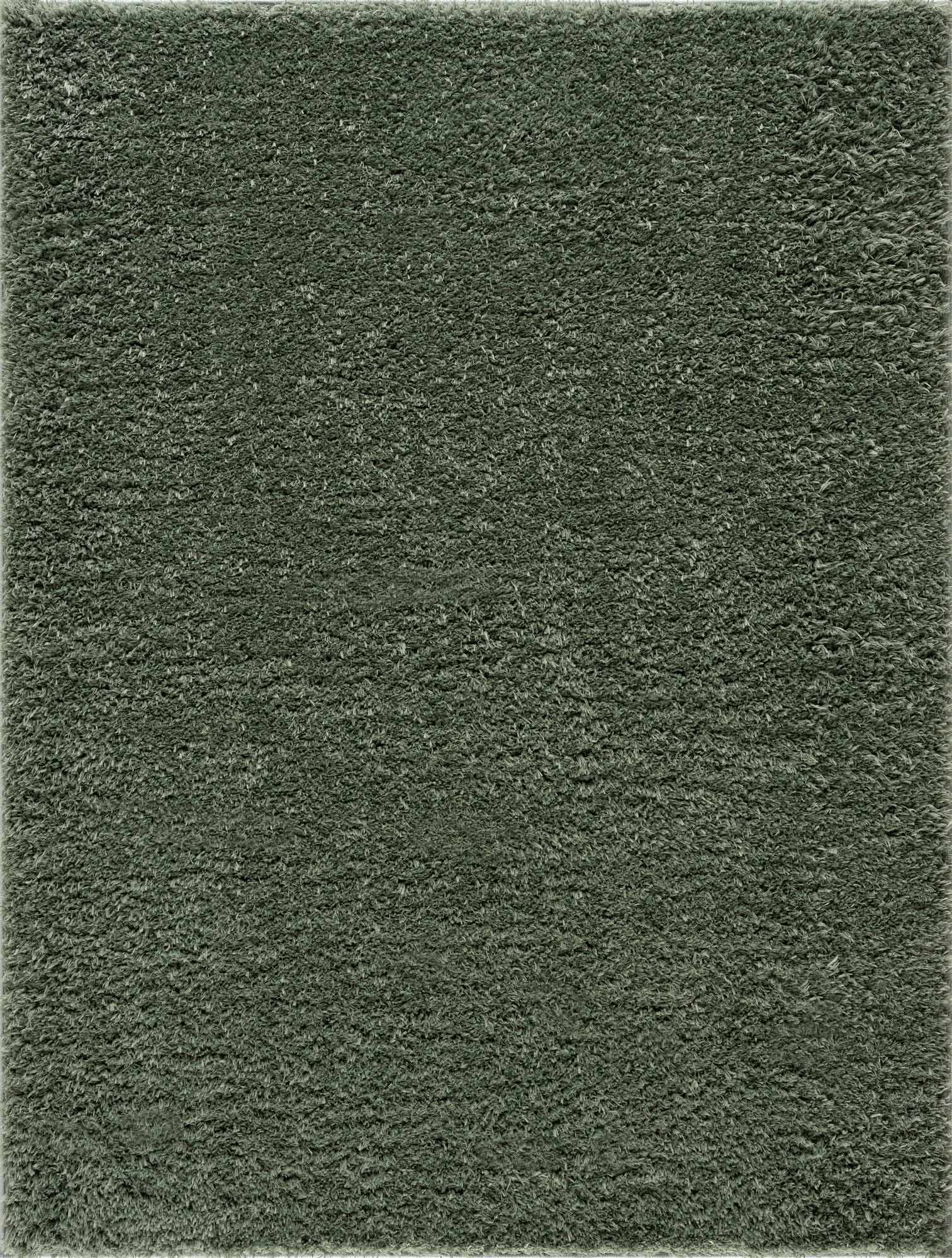 Faina Solid Green Shag Rug Washable - Boutique Rugs
