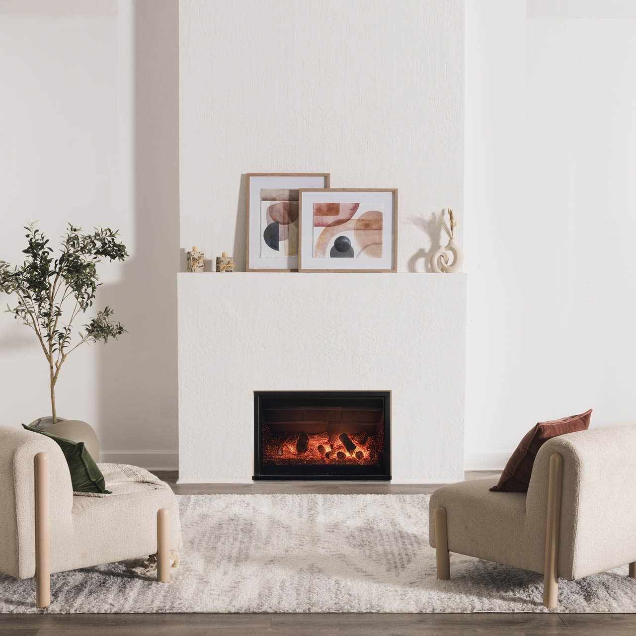 Trunding Plush Area Rug in Gray - Boutique Rugs