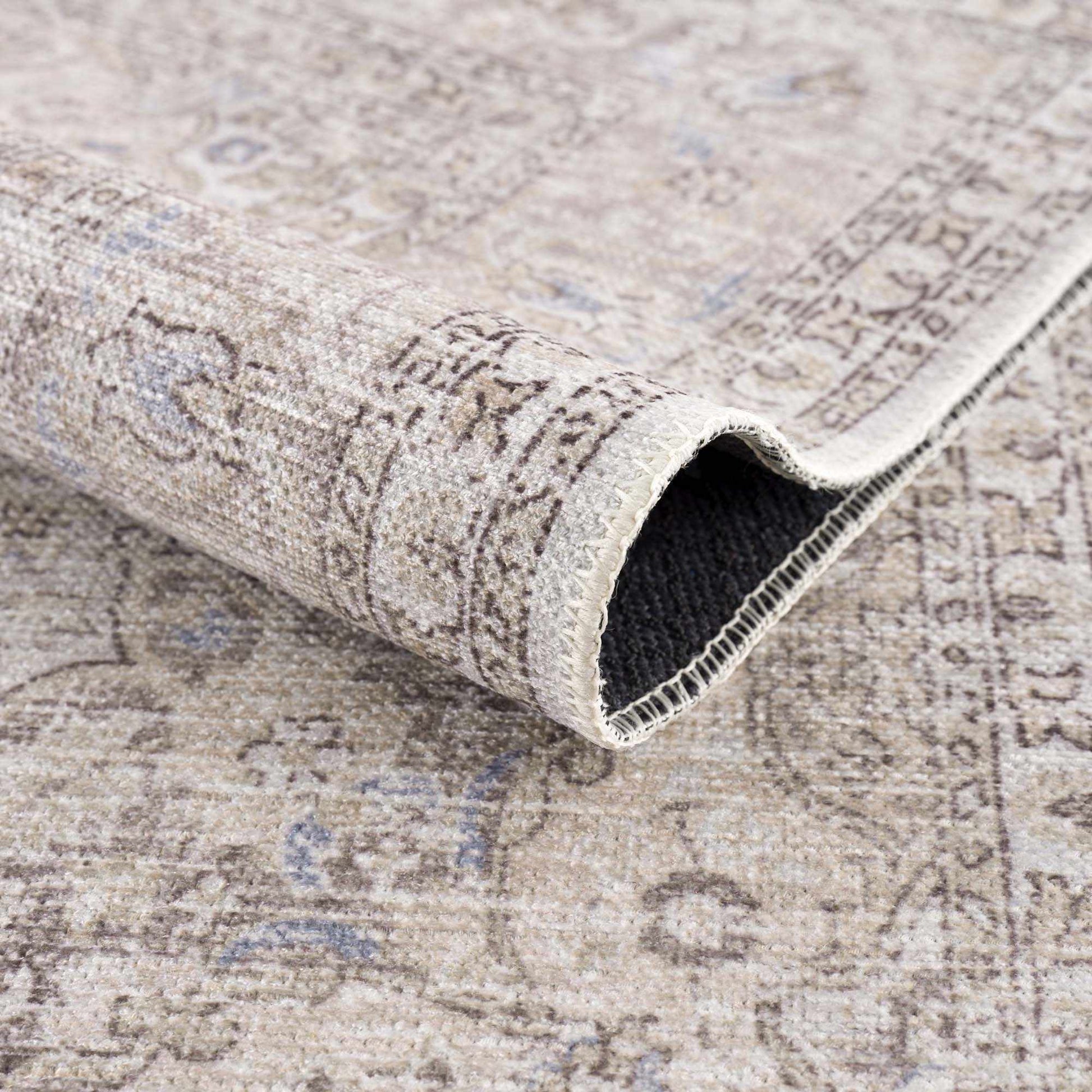 Cream Holi-2301 Washable Area Rug - Boutique Rugs