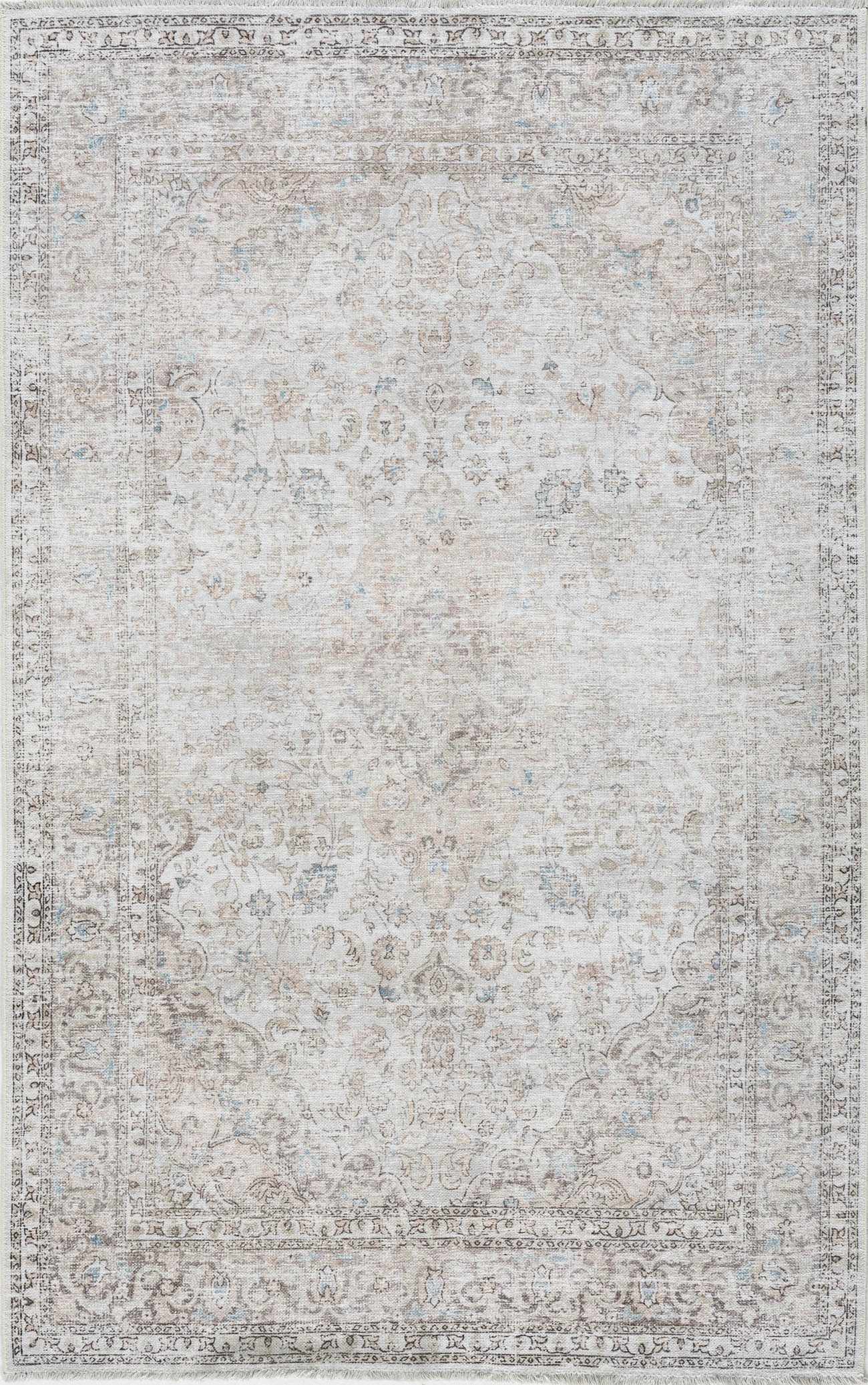 Cream Holi-2301 Washable Area Rug - Boutique Rugs