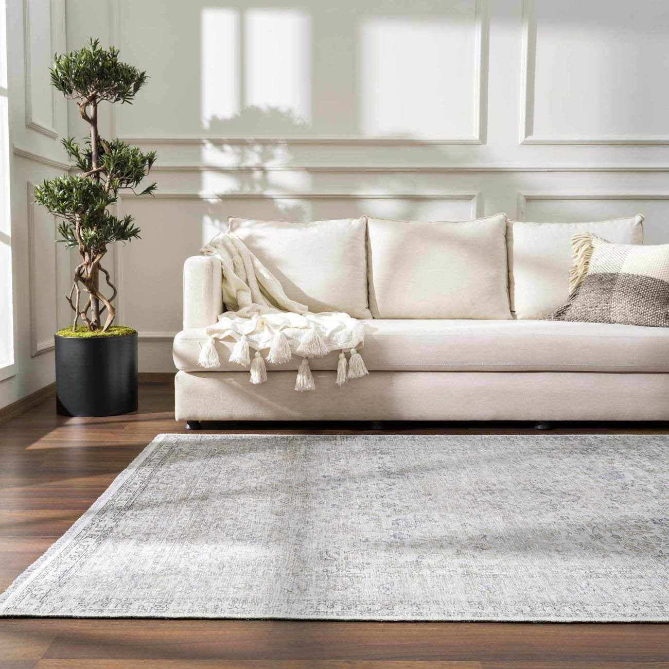 Cream Holi-2301 Washable Area Rug - Boutique Rugs