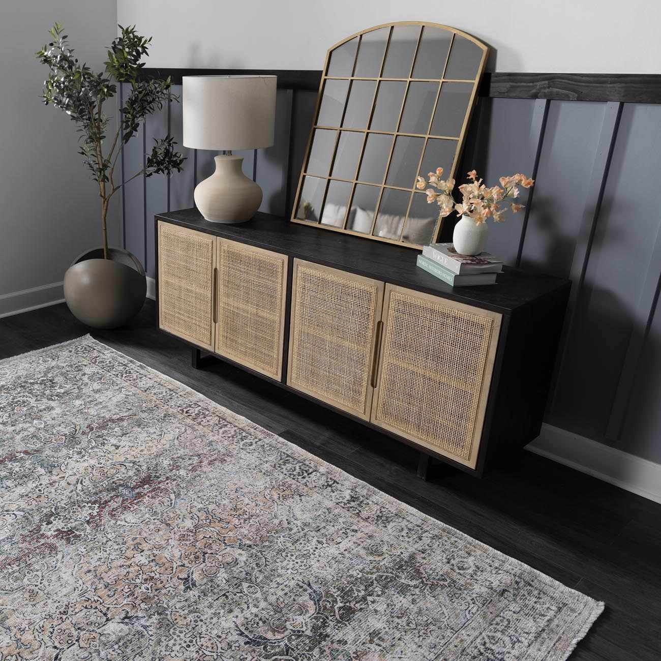 Olive Holi-2304 Washable Area Rug - Boutique Rugs