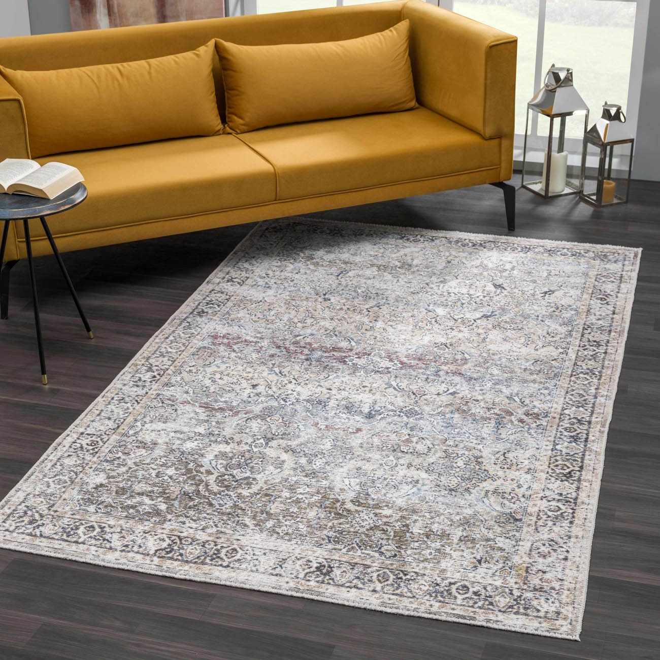 Olive Holi-2304 Washable Area Rug - Boutique Rugs