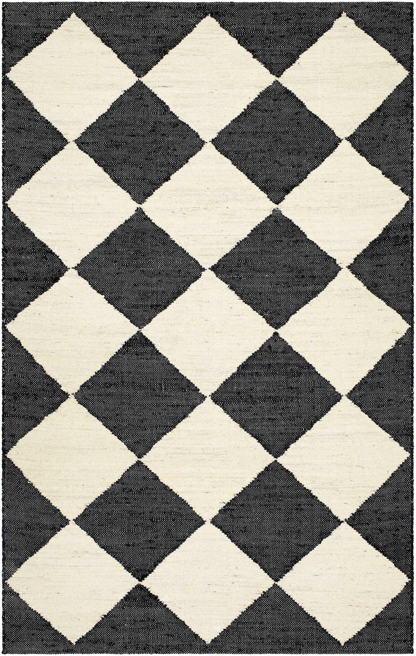 Black Diamonds Jute Rug - Boutique Rugs