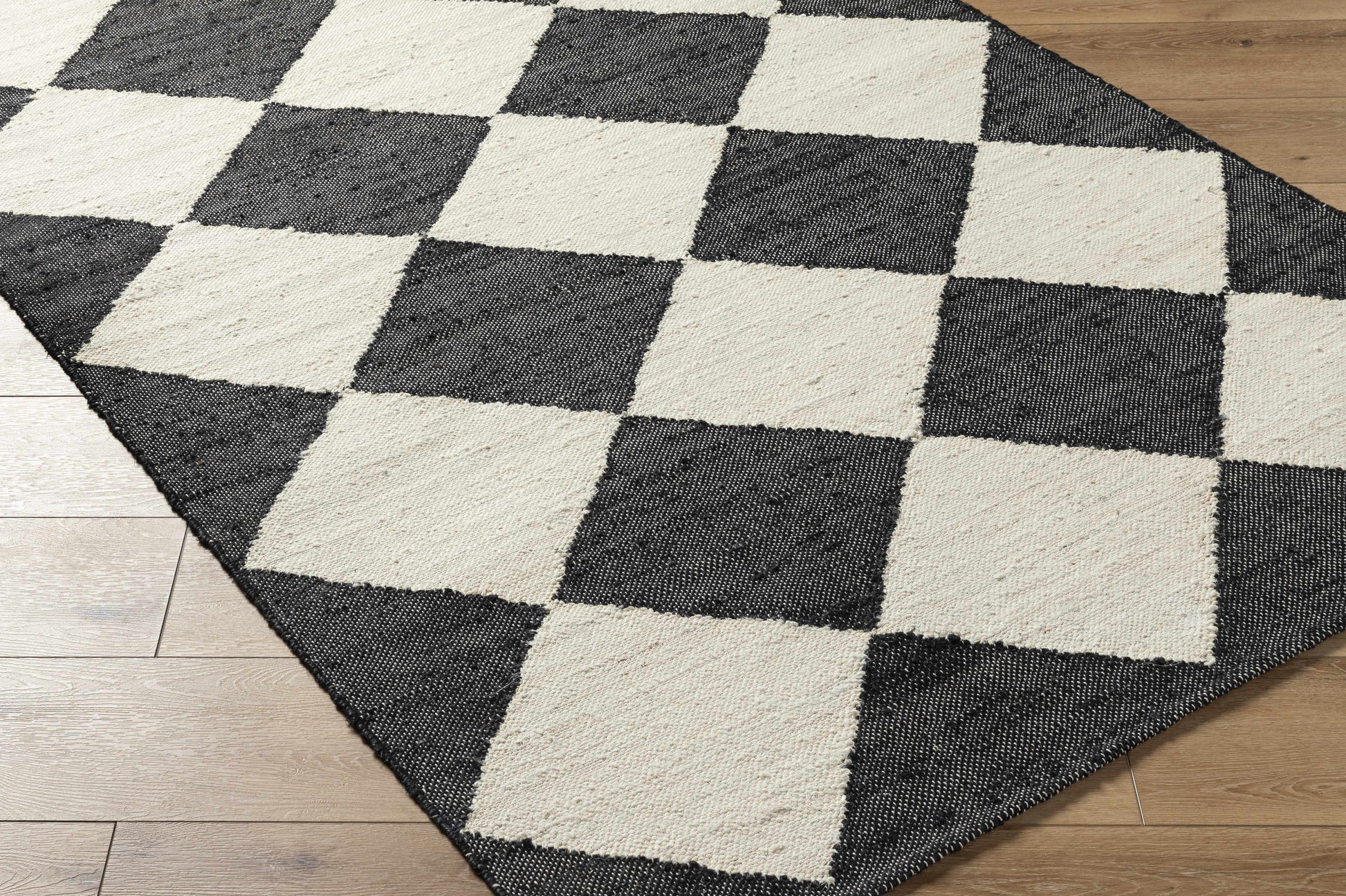 Black Diamonds Jute Rug - Boutique Rugs