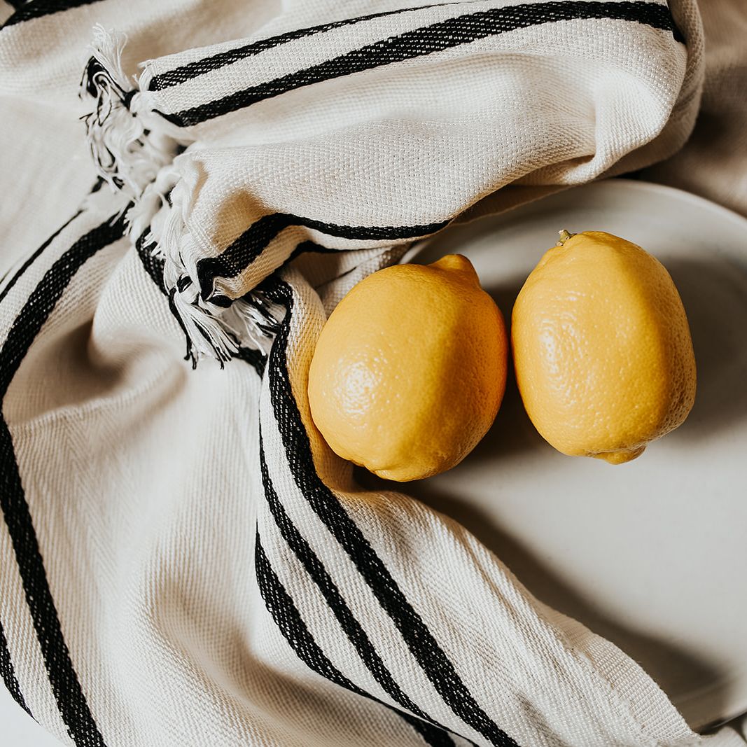 Serviette à main en coton turc et bambou Jordan - Trois bandes