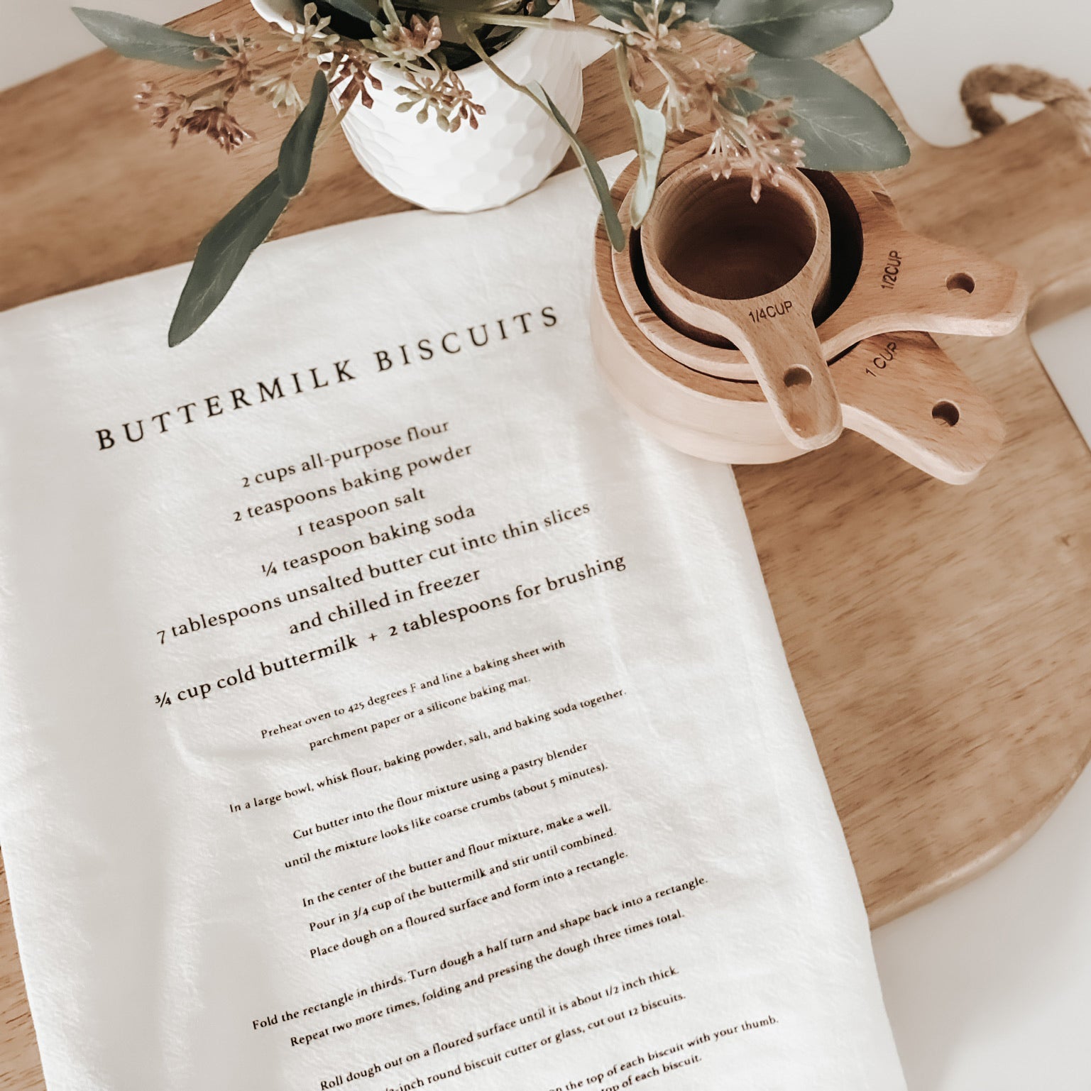 Buttermilk Biscuits Tea Towel - Sweet Water Decor