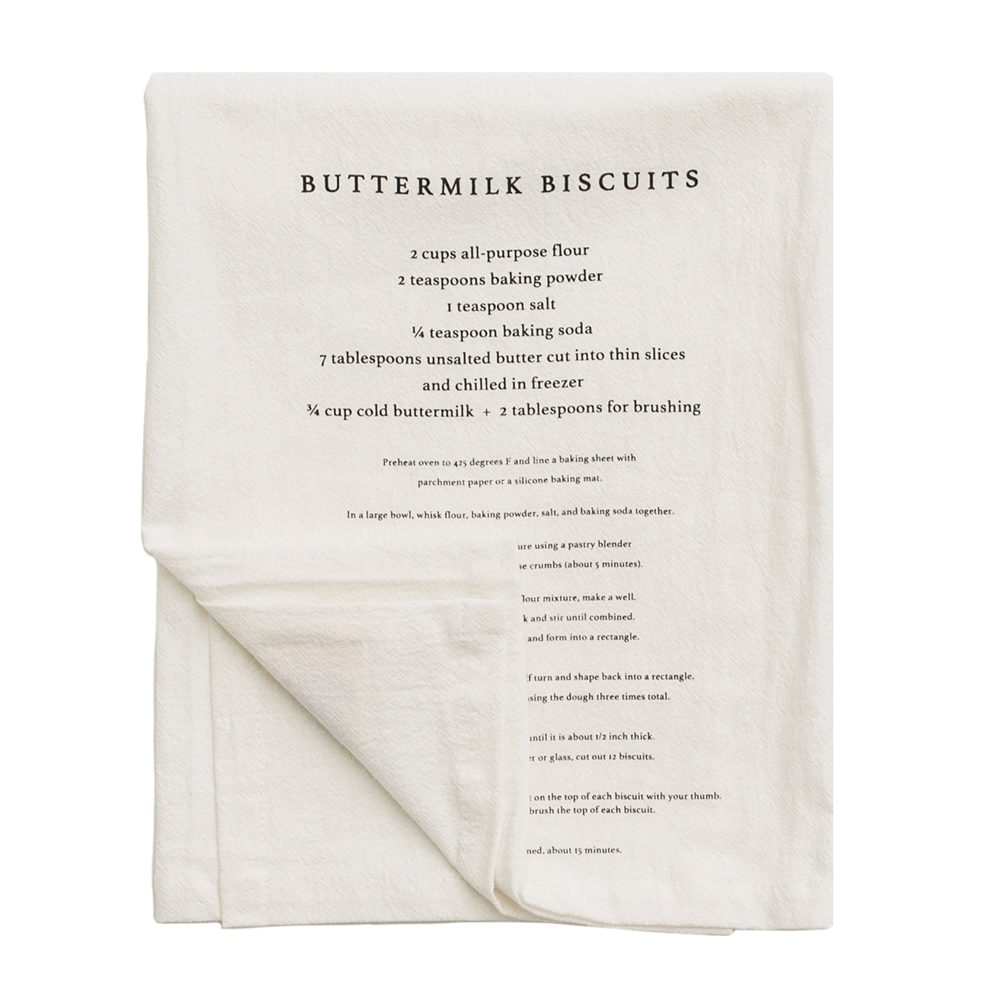 Buttermilk Biscuits Tea Towel - Sweet Water Decor