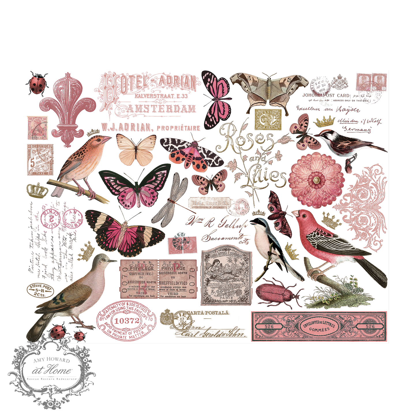 Hotel Adrian - Color Transfer 16’’x12’’ - Amy Howard At Home