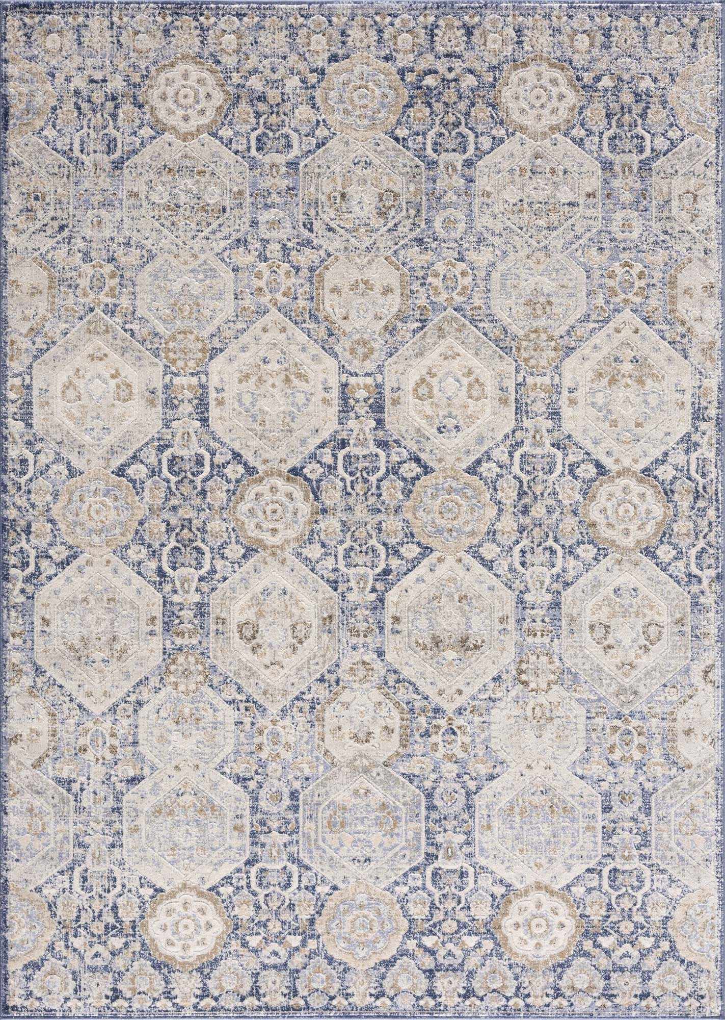 Parkerfield Blue Area Rug - Boutique Rugs