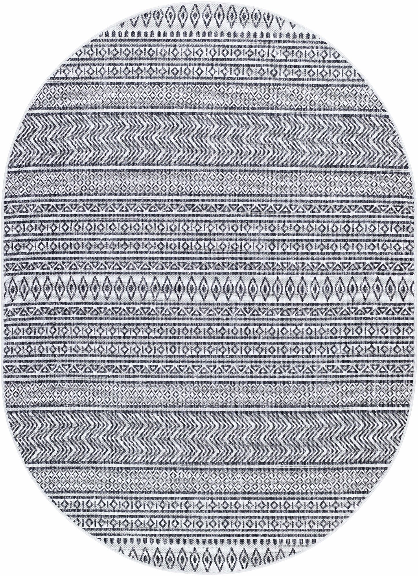 Imboden Black&White Outdoor Rug