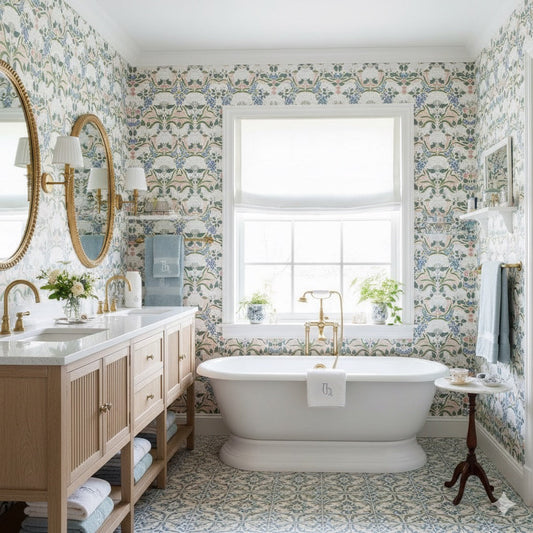 Catherine Floral Wallpaper by Ashton Elizabeth - Loomwell Home Goods