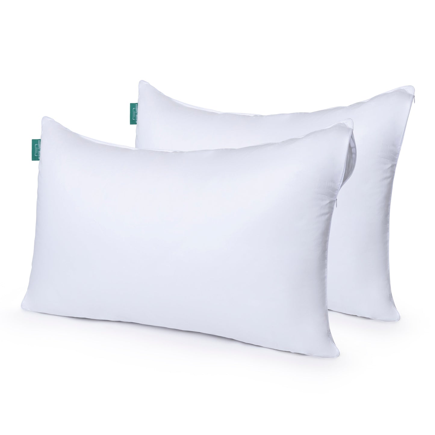 ComfyDown Pillowcase for Bed Pillow – Zipper Closure – Twin/Queen/King Sizes Available