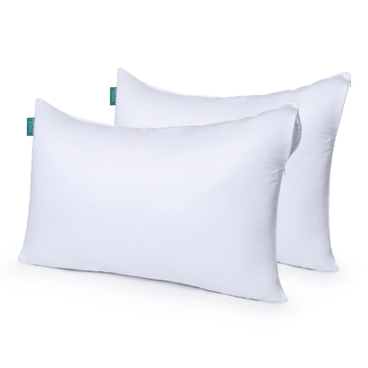 ComfyDown Pillowcase for Bed Pillow – Zipper Closure – Twin/Queen/King Sizes Available