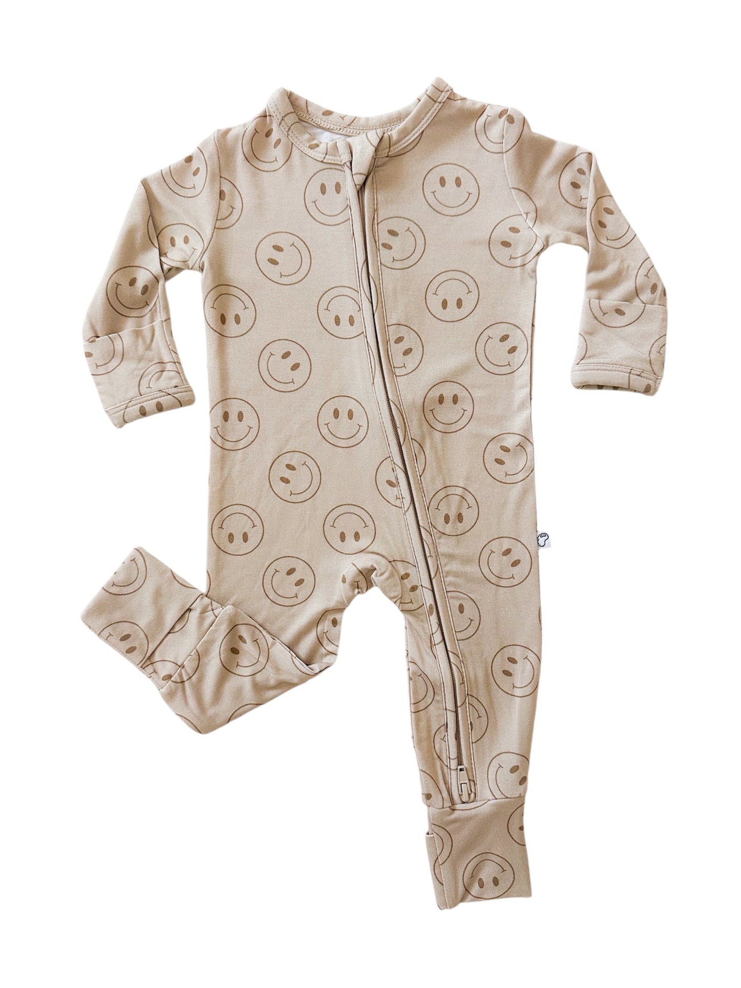 Smiley | Bamboo Zip Romper