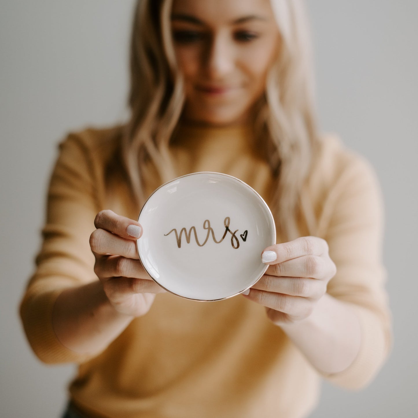 Plat à bijoux de Mme