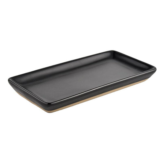 Black Stoneware Tray - Sweet Water Decor