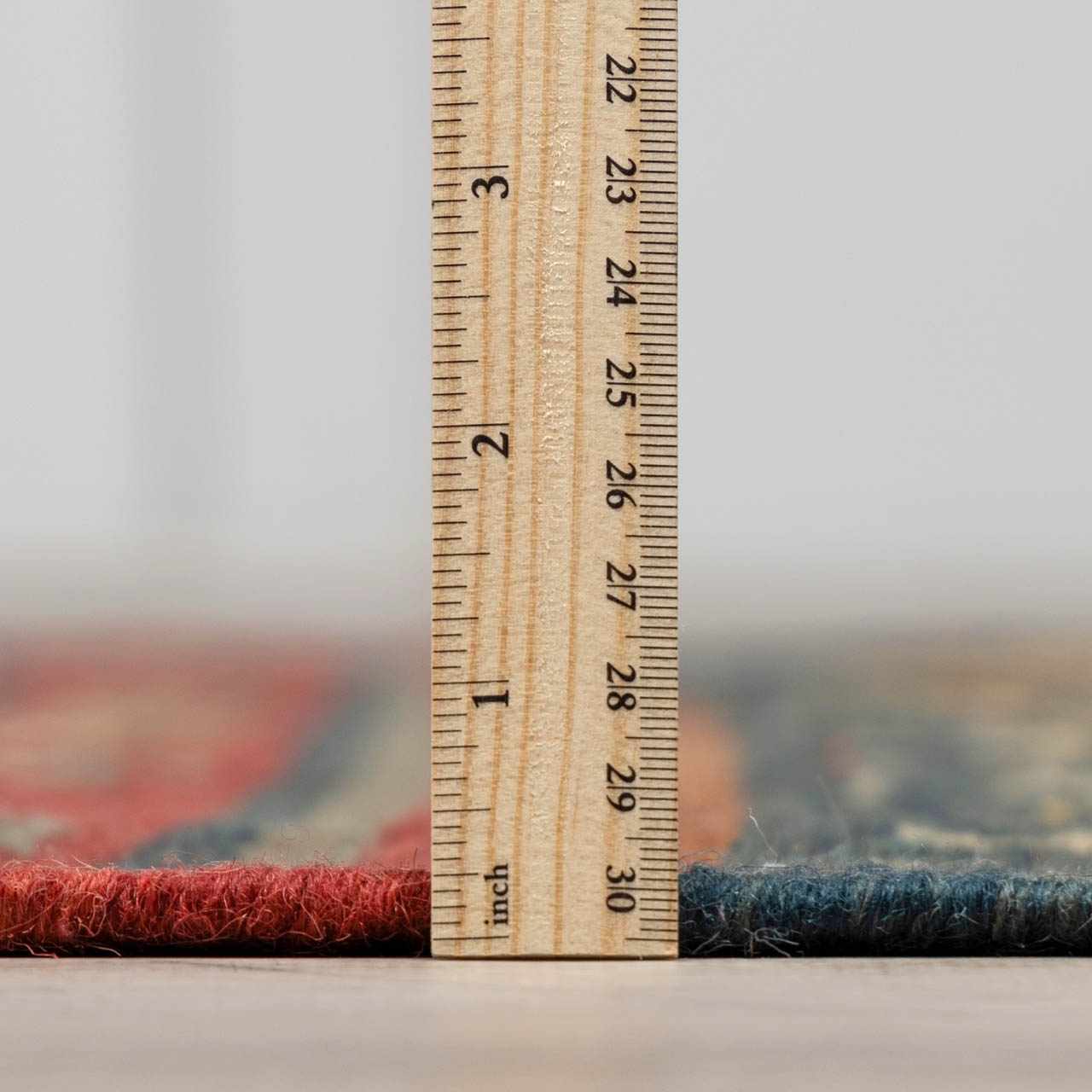 Red Navy Blue Traditional Wool Area Rug - Boutique Rugs