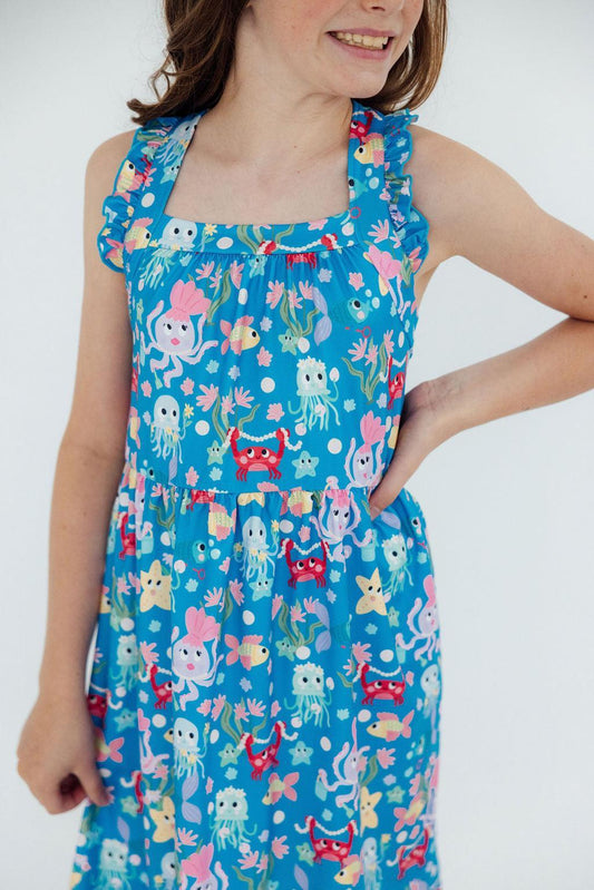 Jellyfish Jamboree Summer Ruffle Dress - Mila & Rose ®
