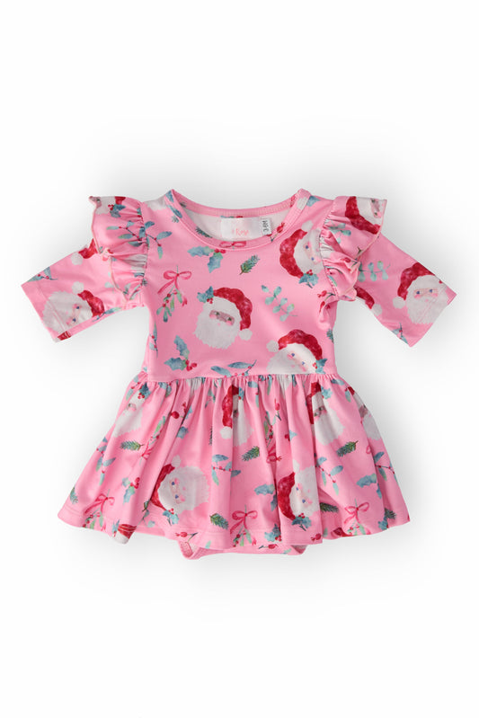Christmas Santa Twirl Flutter Bodysuit - Mila & Rose ®
