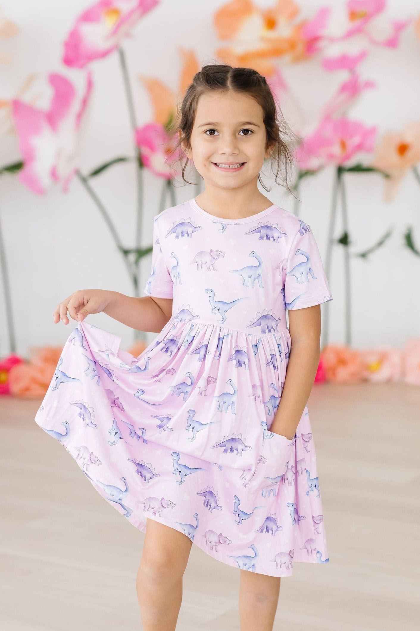 Jurassic Joy S/S Pocket Twirl Dress - Mila & Rose ®