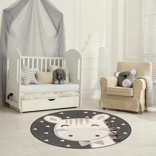 Alfombra infantil con estampado de animales de jirafa y pajarita - Oferta especial