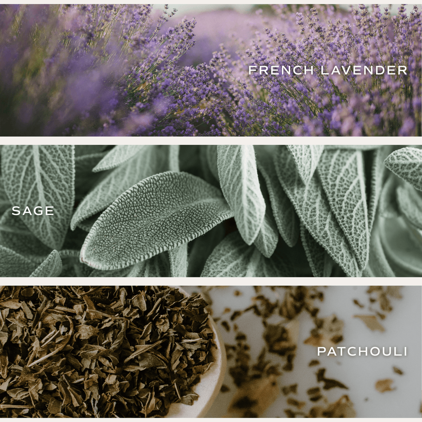 Vela de soja con lavanda y salvia, tarro de color ámbar, 9 oz