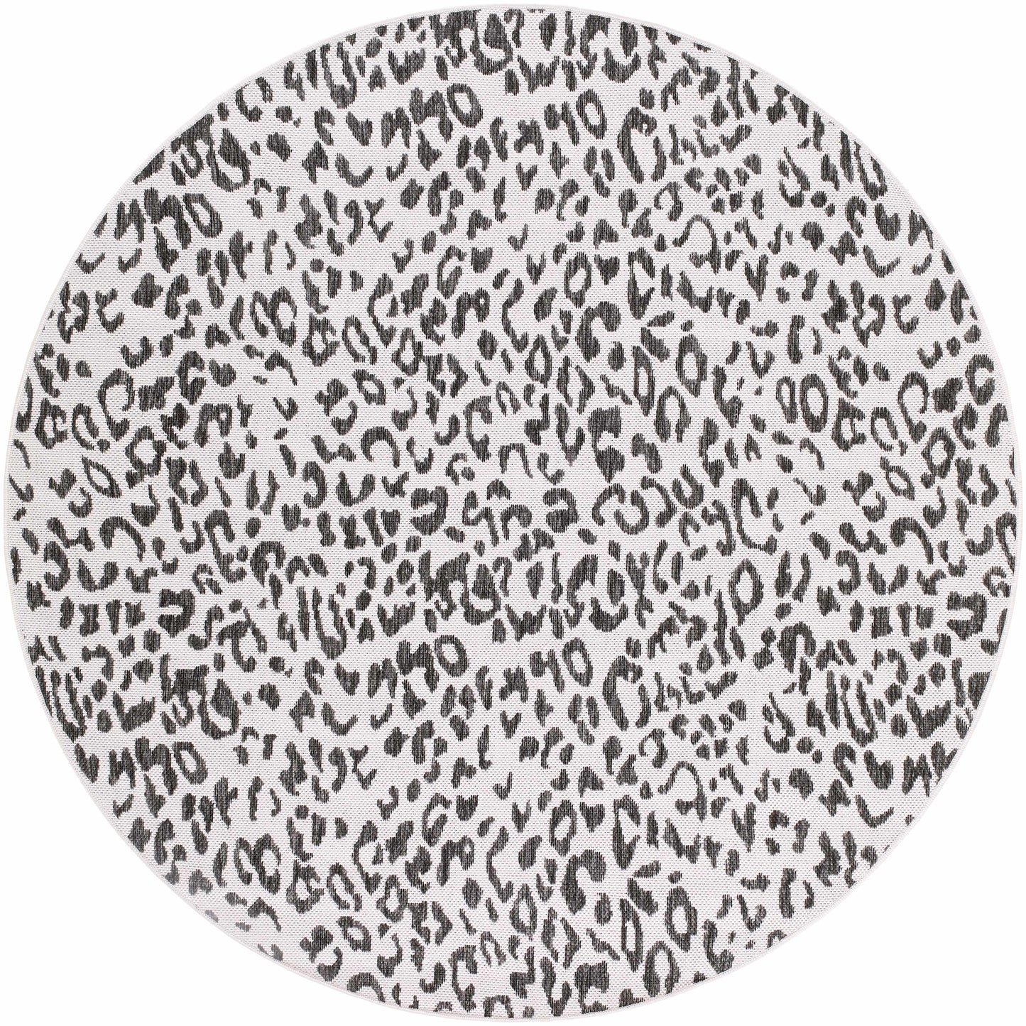 Alderbury White Leopard Print Rug - Boutique Rugs