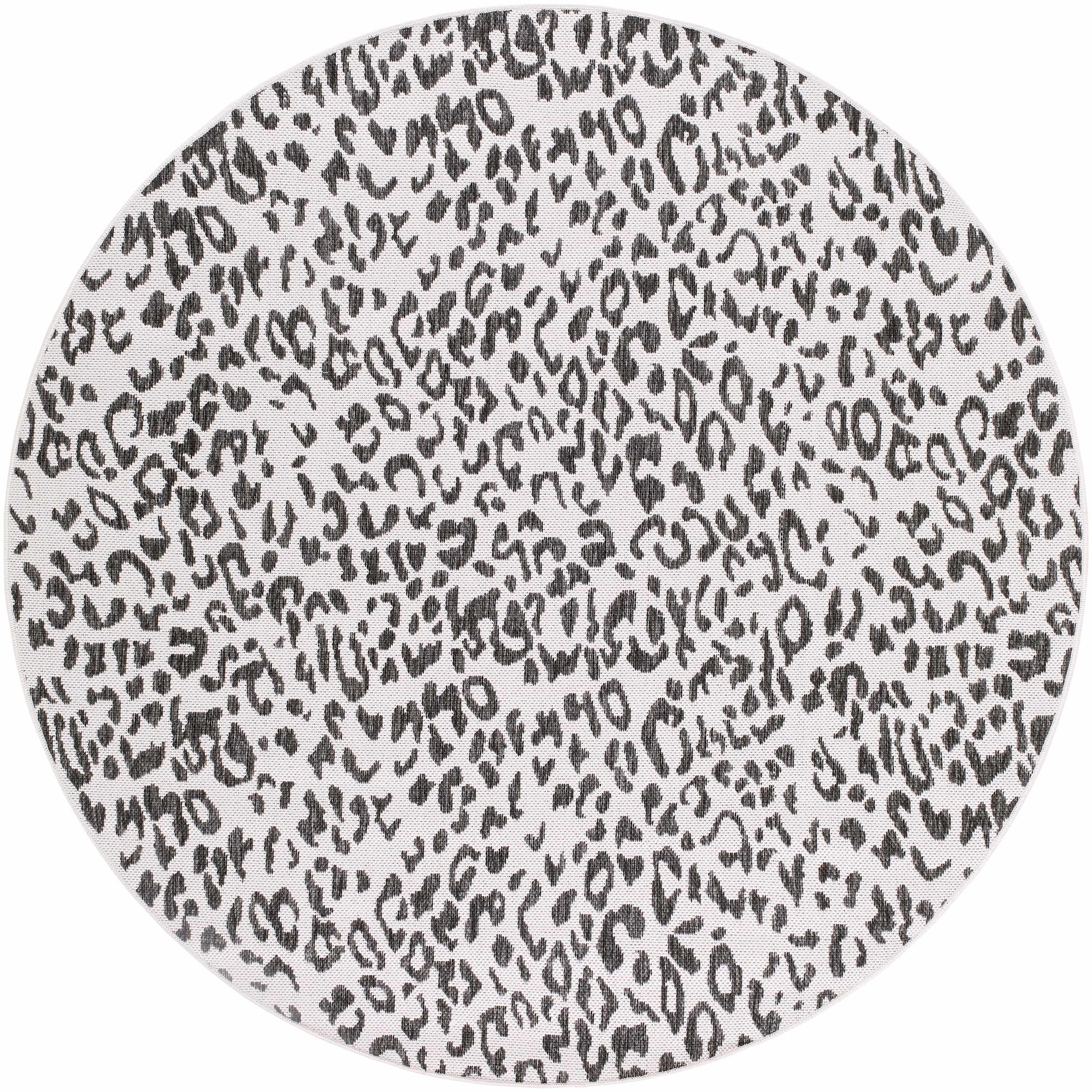 Alderbury White Leopard Print Rug - Boutique Rugs