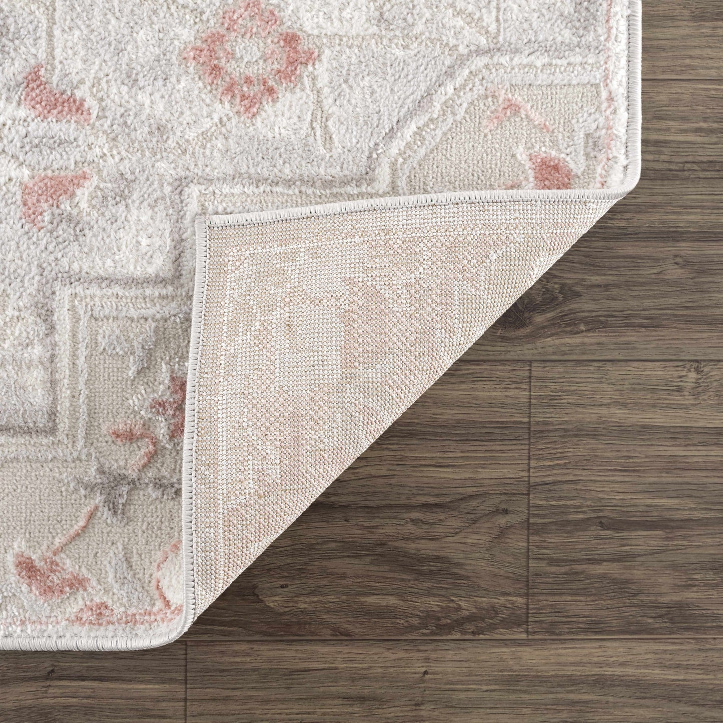 Calum Pink Floral Thick Area Rug - Clearance - Boutique Rugs